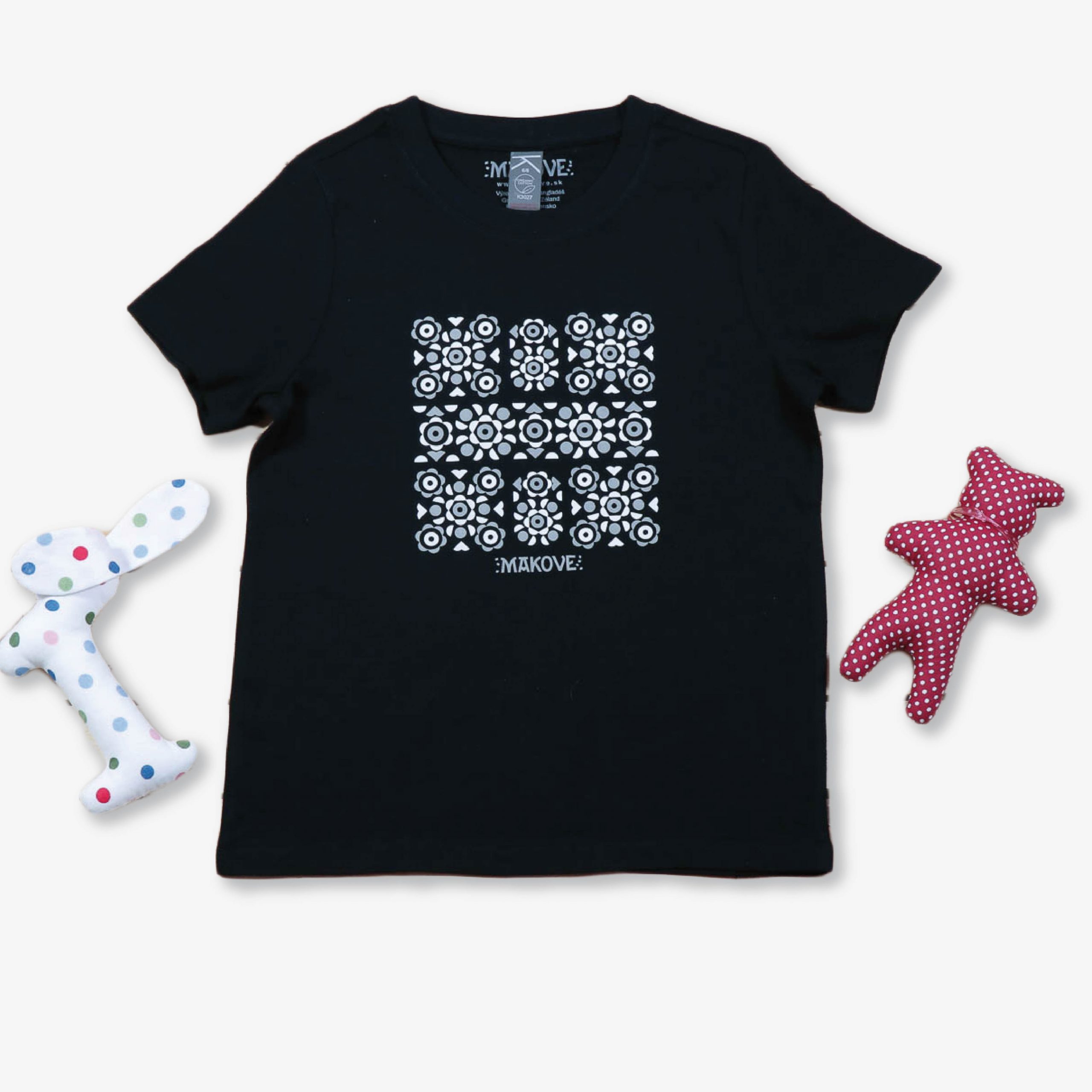 detske tricko cierne s ludovym vzorom podpolanie detske tricko cierne s ludovym vzorom podpolanie