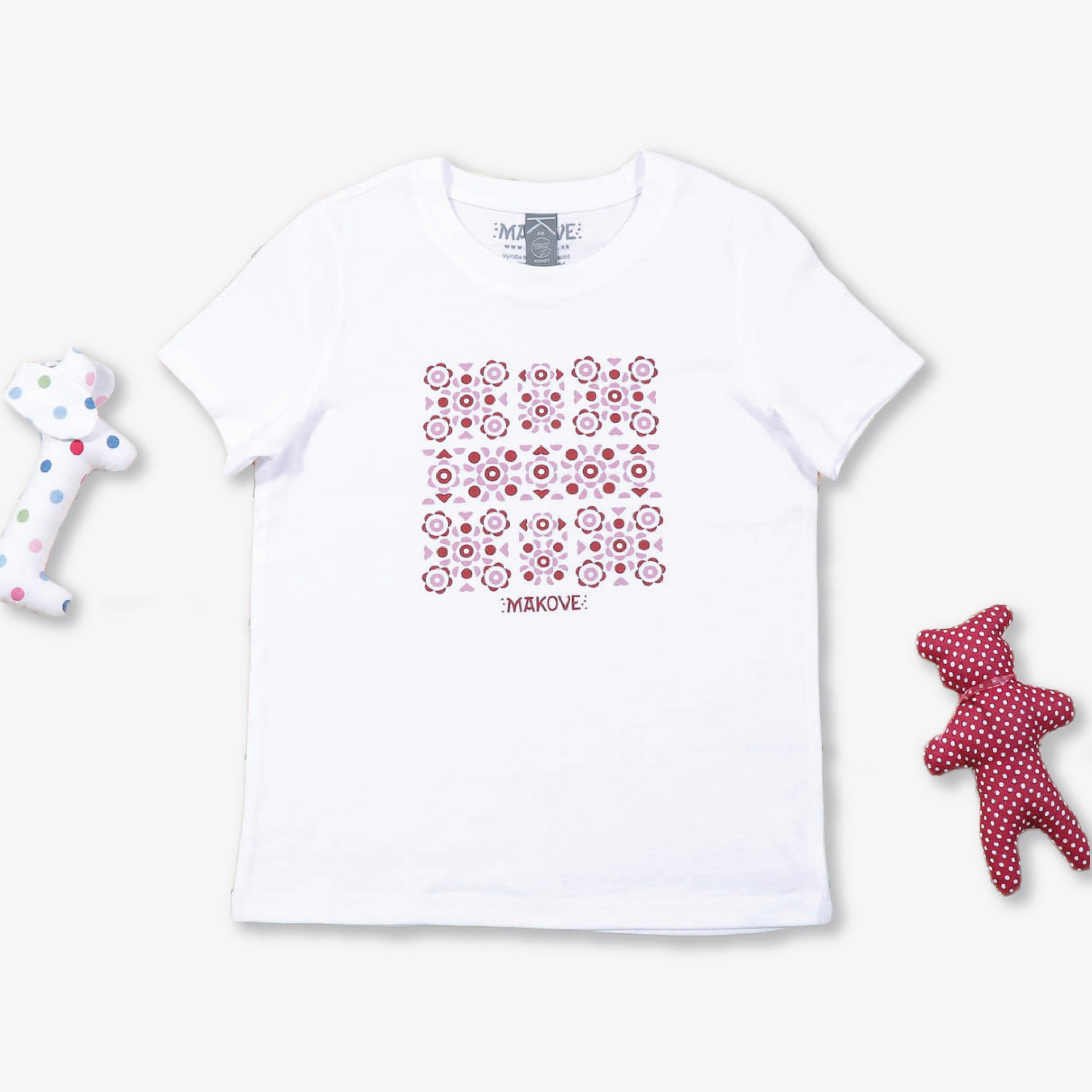 detske tricko biele s ludovym vzorom detske tricko biele s ludovym vzorom