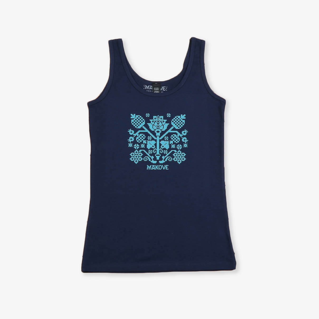 damske tielko modre s folklornym vzorom damske tielko modre s folklornym vzorom