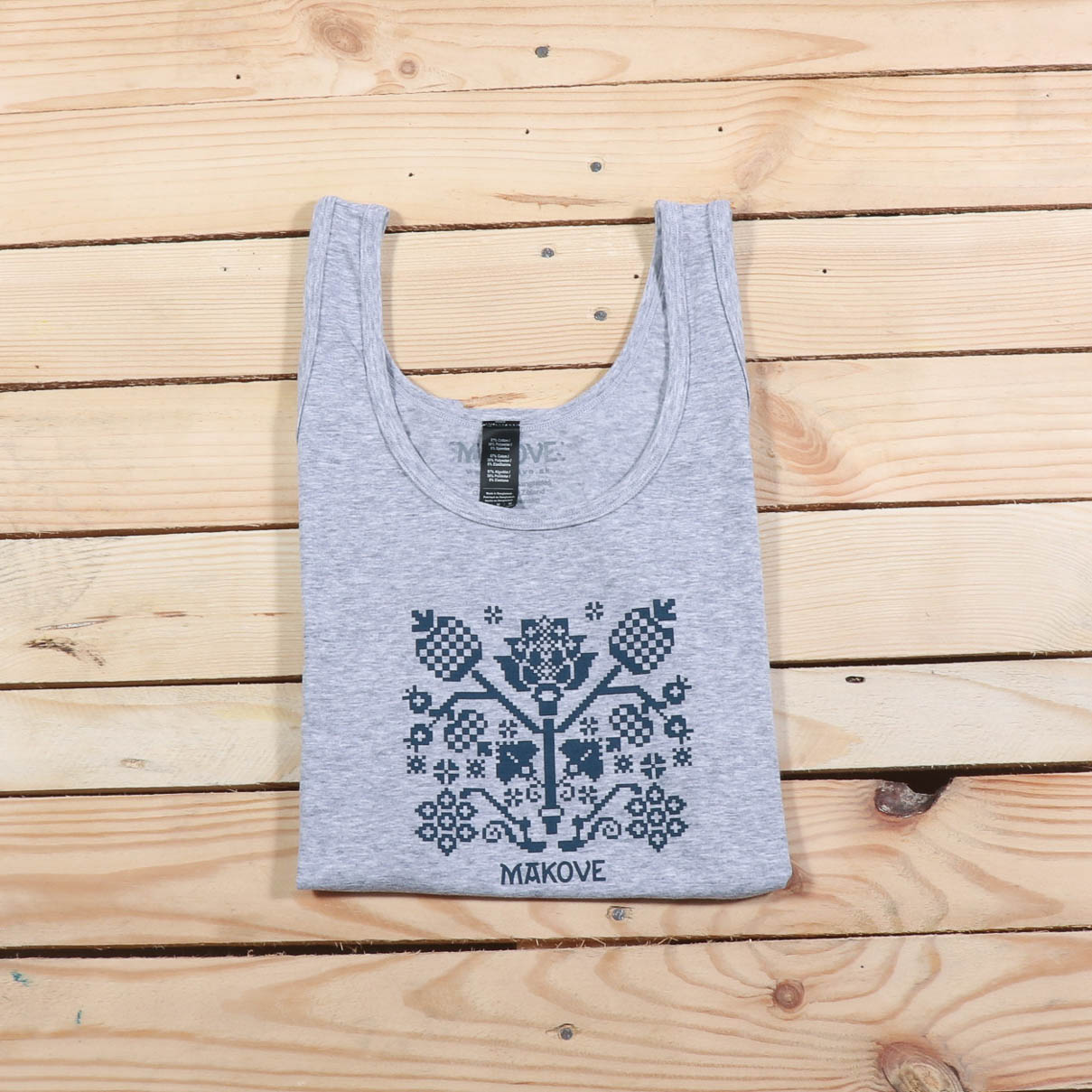 damske tielko sede s folklornym vzorom damske tielko sede s folklornym vzorom