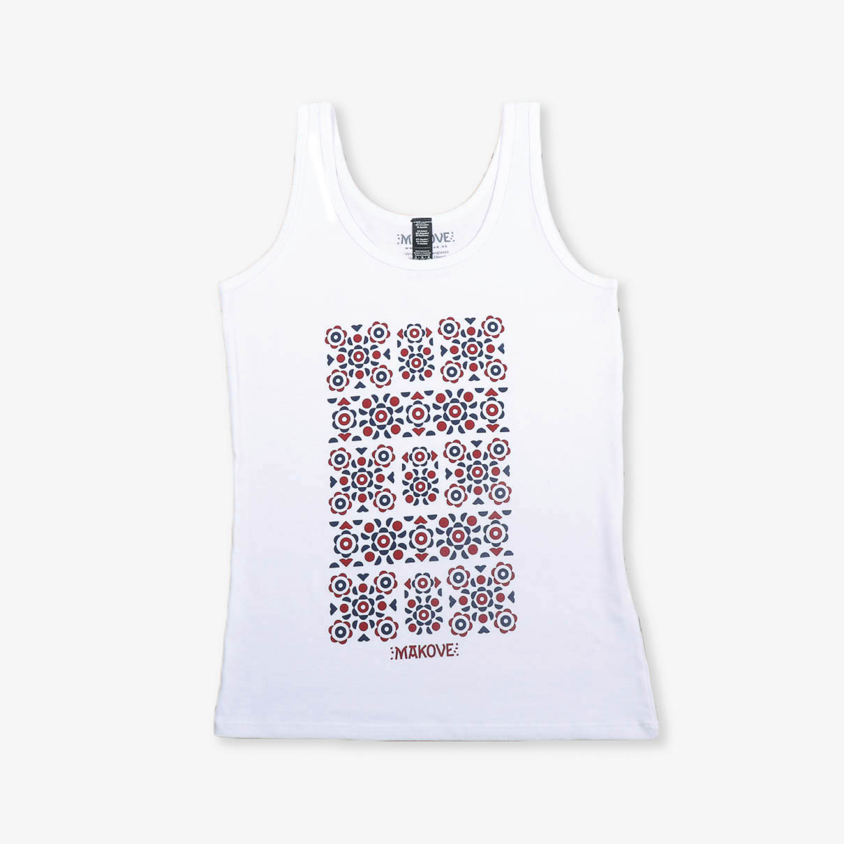 damske tielko biele s folklornym vzorom damske tielko biele s folklornym vzorom