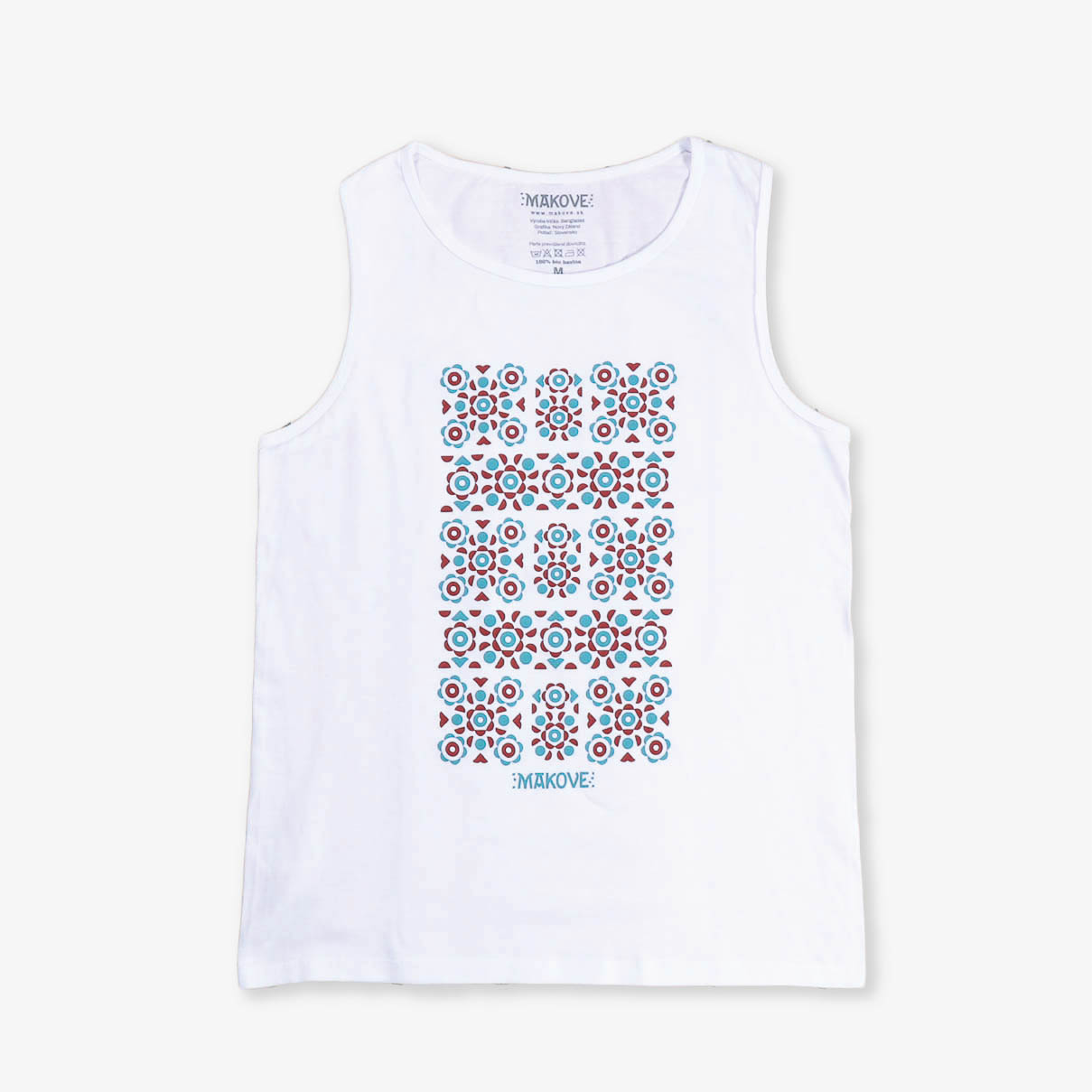 panske tielko biele s folklornym vzorom Podpolanie panske tielko biele s folklornym vzorom Podpolanie